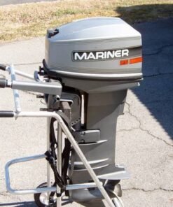 1995 Mariner 25 HP 2-Cyl Carbureted 2-Stroke 20" (L) Tiller Outboard Motor.