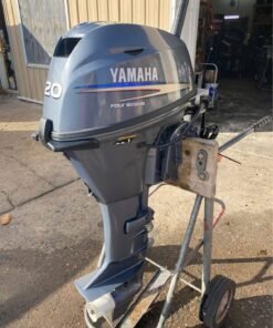 Used Yamaha 20 HP 4-Stroke Long Shaft Tiller Outboard Motor